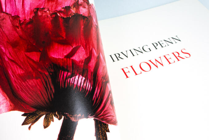 Blume im Feinraster gedruckt