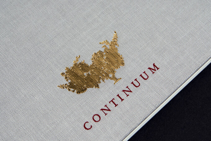 Leinenbezug einer Buchdecke