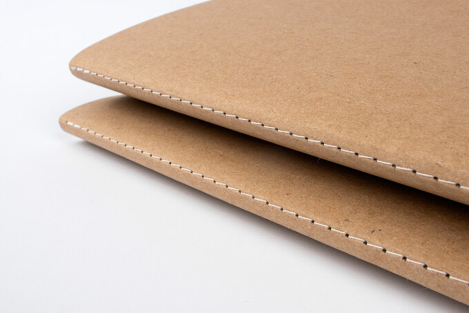 Steppstichheftung mit Naturpapier