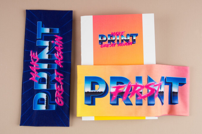 Offene Fadenheftung mit Neonfäden