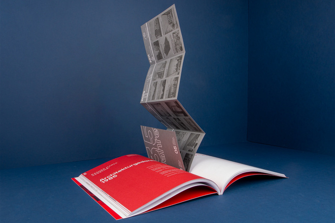 Leporello in Heftmitte zum ausklappen