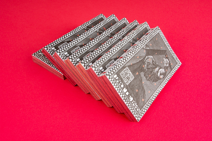 kleine offene Fadenheftung