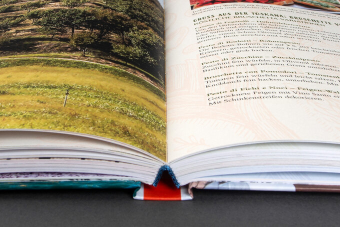 Hardcover Kochbuch mit Fadenheftung