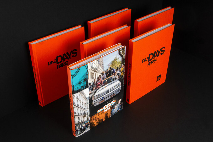 Adidas Buch Hardcover Leinen orange