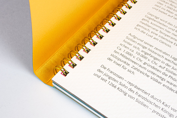 Versteckte Wire-O-Bindung